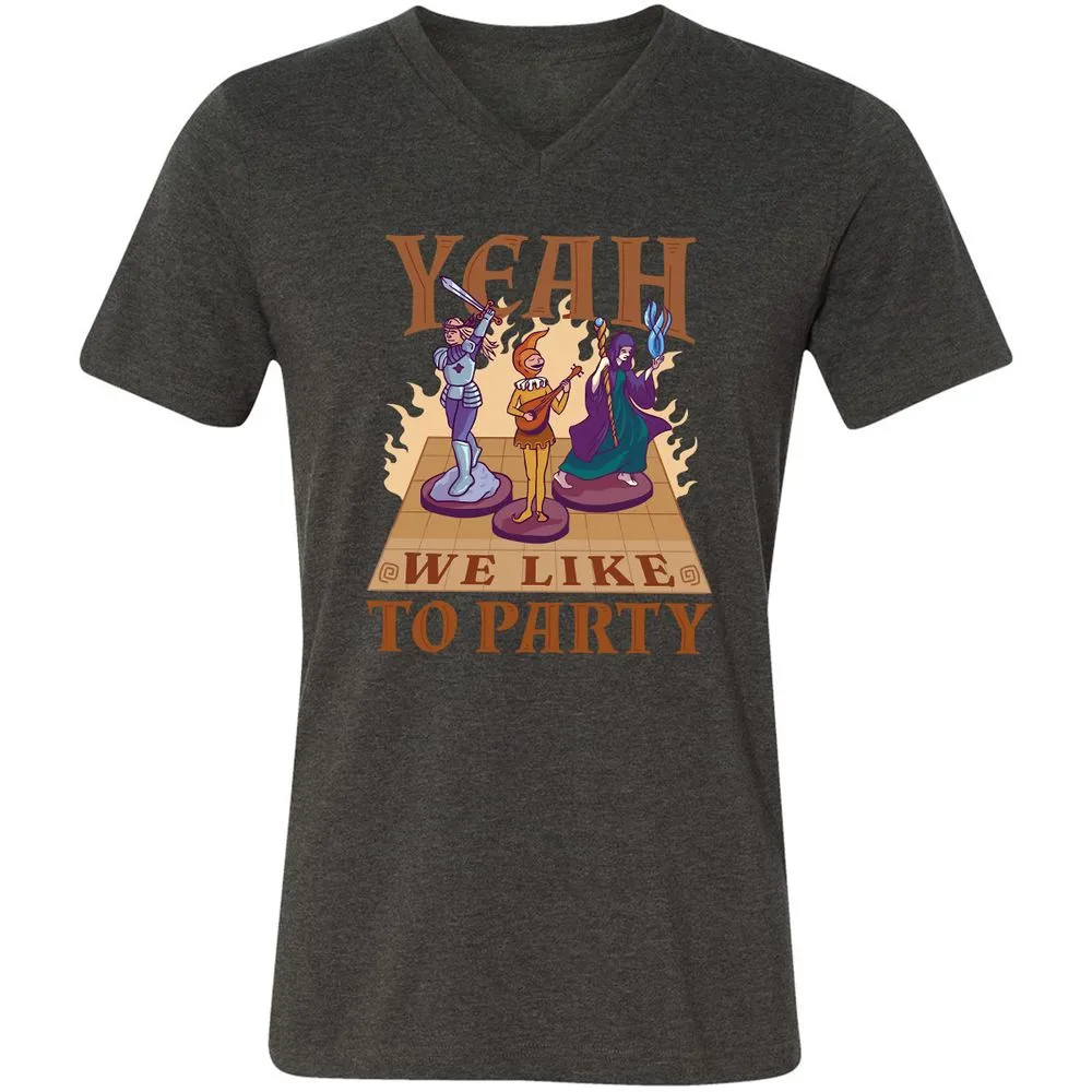 Yeah We Like to Party - Dark Grey Heather - 8