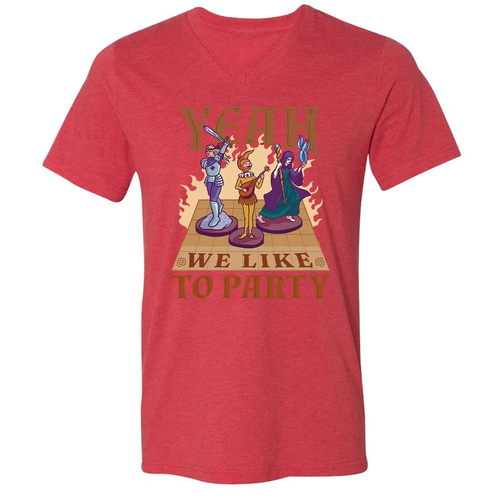 Yeah We Like to Party - Heather Red - 16