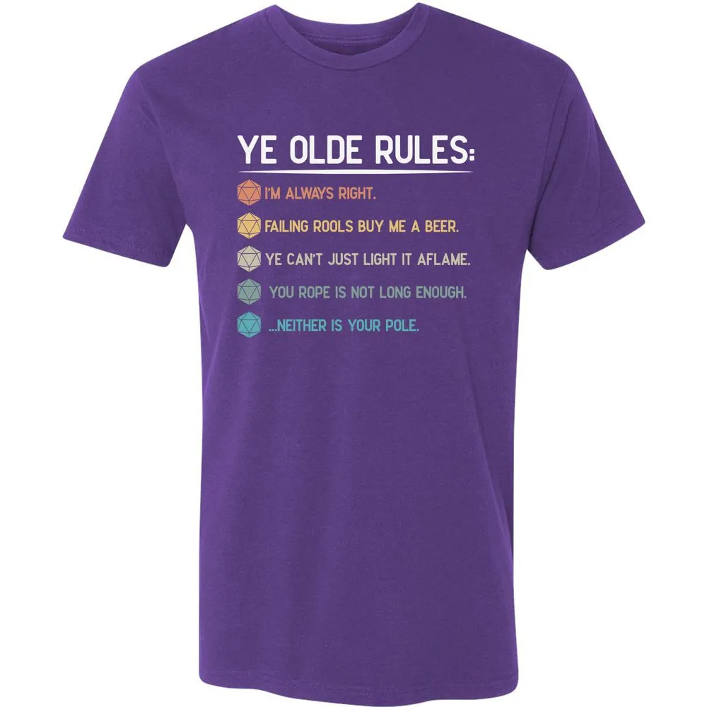 Dungeon Master Rules – Ye Olde RPG Premium Unisex T-Shirt - Purple Rush - 7