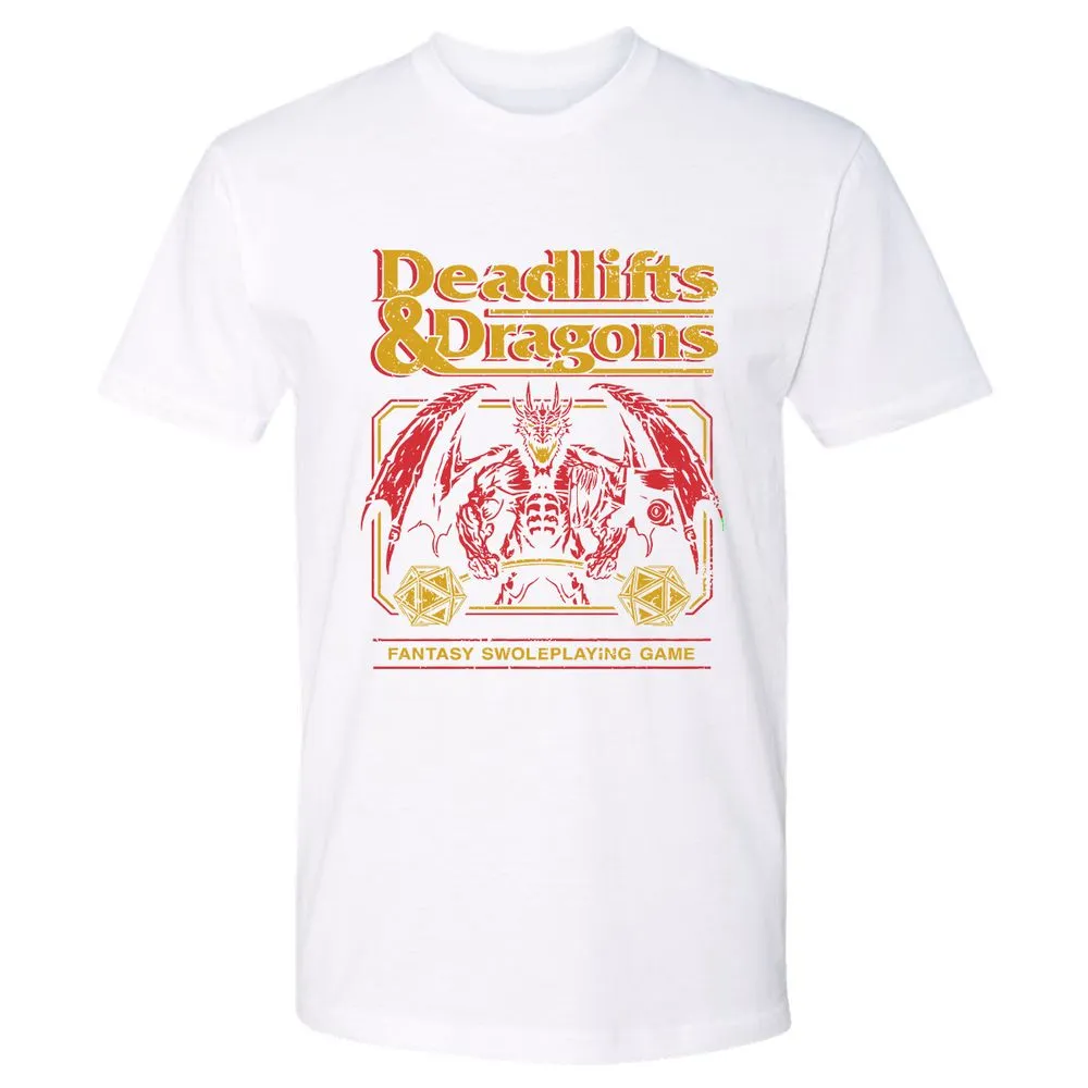 Deadlifts & Dragons - White - 4