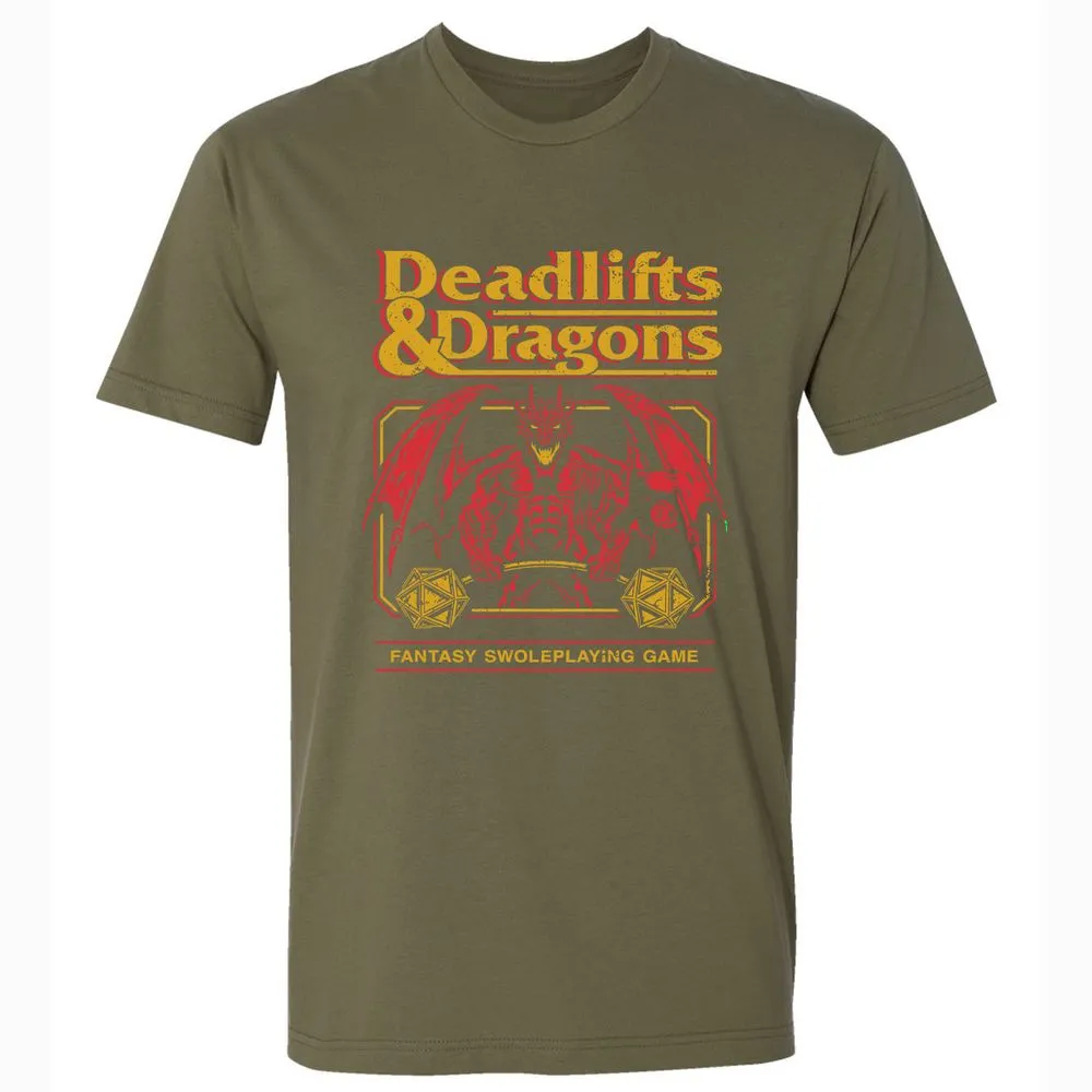 Deadlifts & Dragons - Military Green - 5