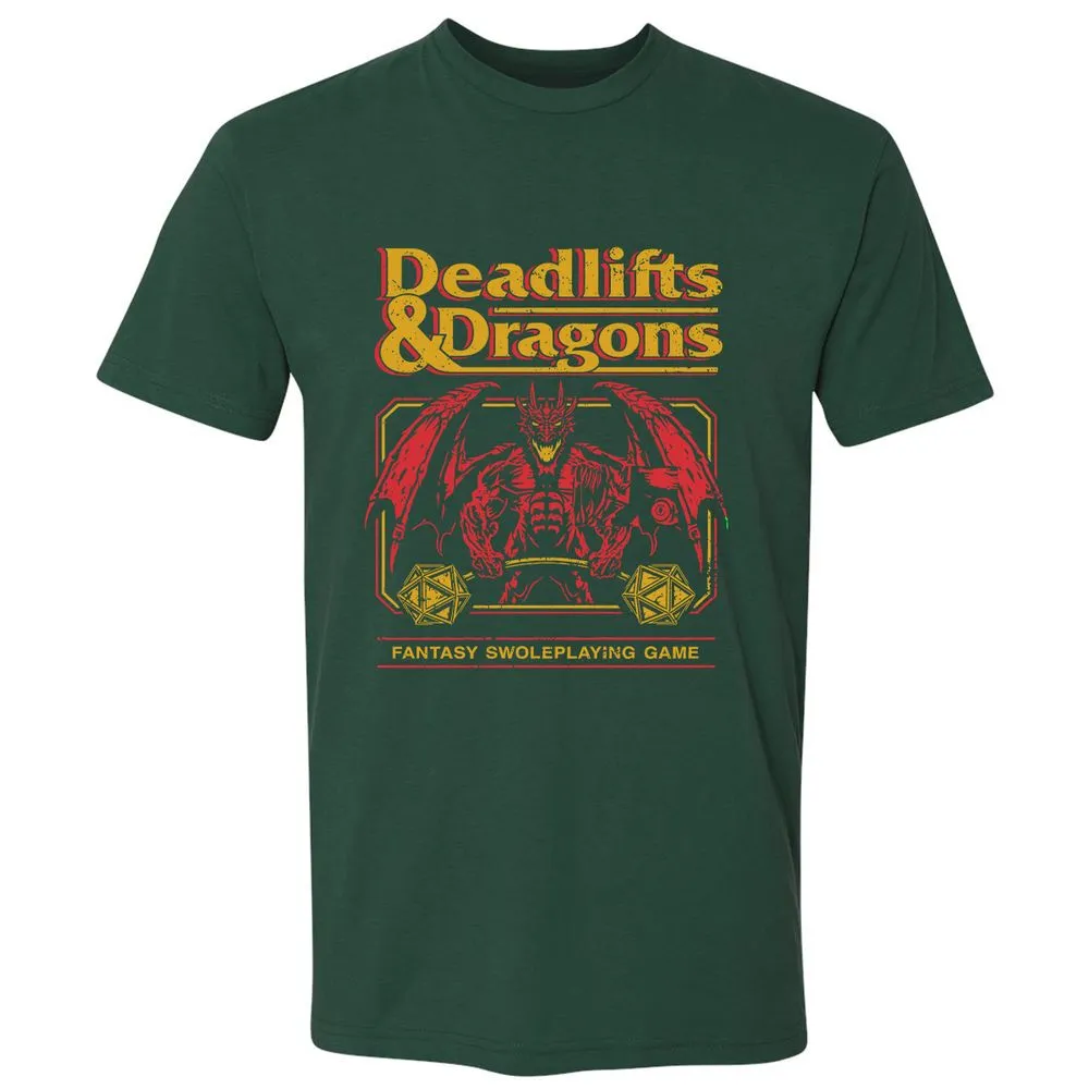 Deadlifts & Dragons - Forest Green - 13