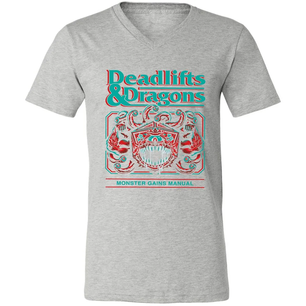 Deadlifts & Dragons Beholder - Athletic Heather - 7