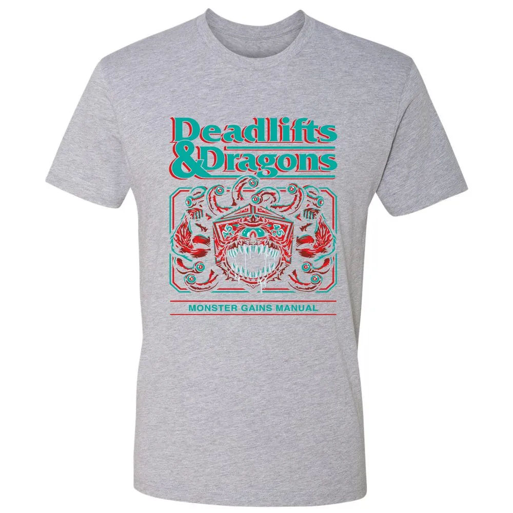 Deadlifts & Dragons Beholder - Heather Grey - 9