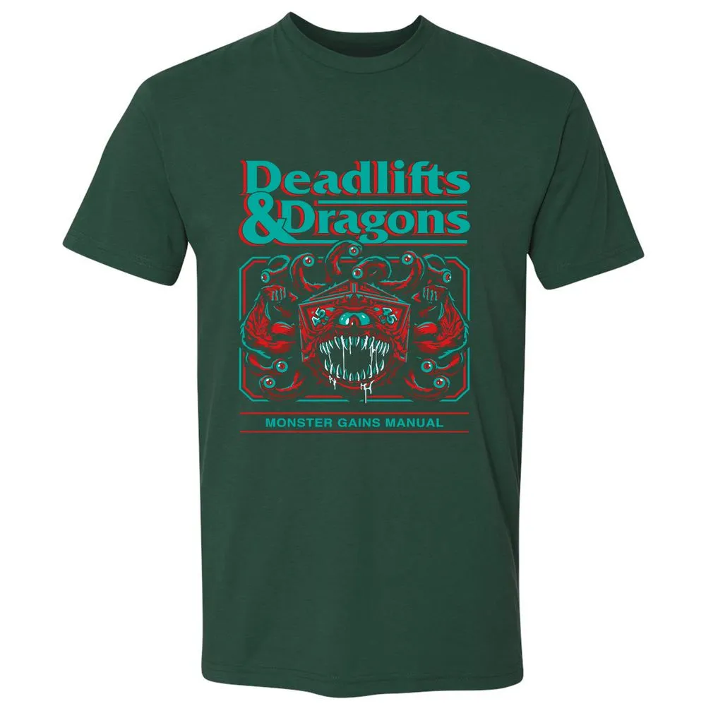 Deadlifts & Dragons Beholder - Forest Green - 13