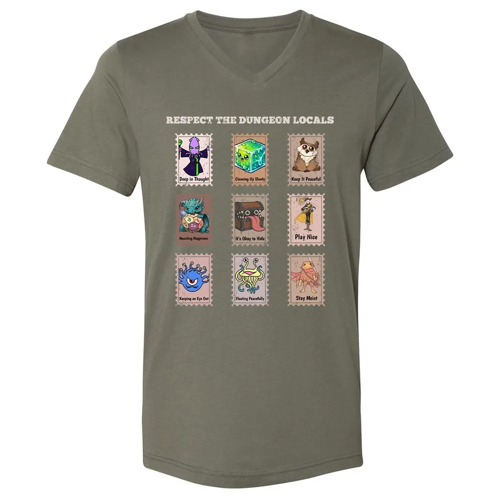 RESPECT THE DUNGEON LOCALS - Military Green - 10
