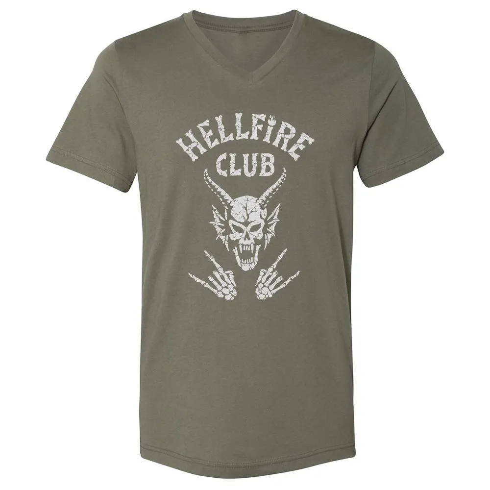 Hellfire Club Unisex V-Neck T-Shirt - Military Green - 10