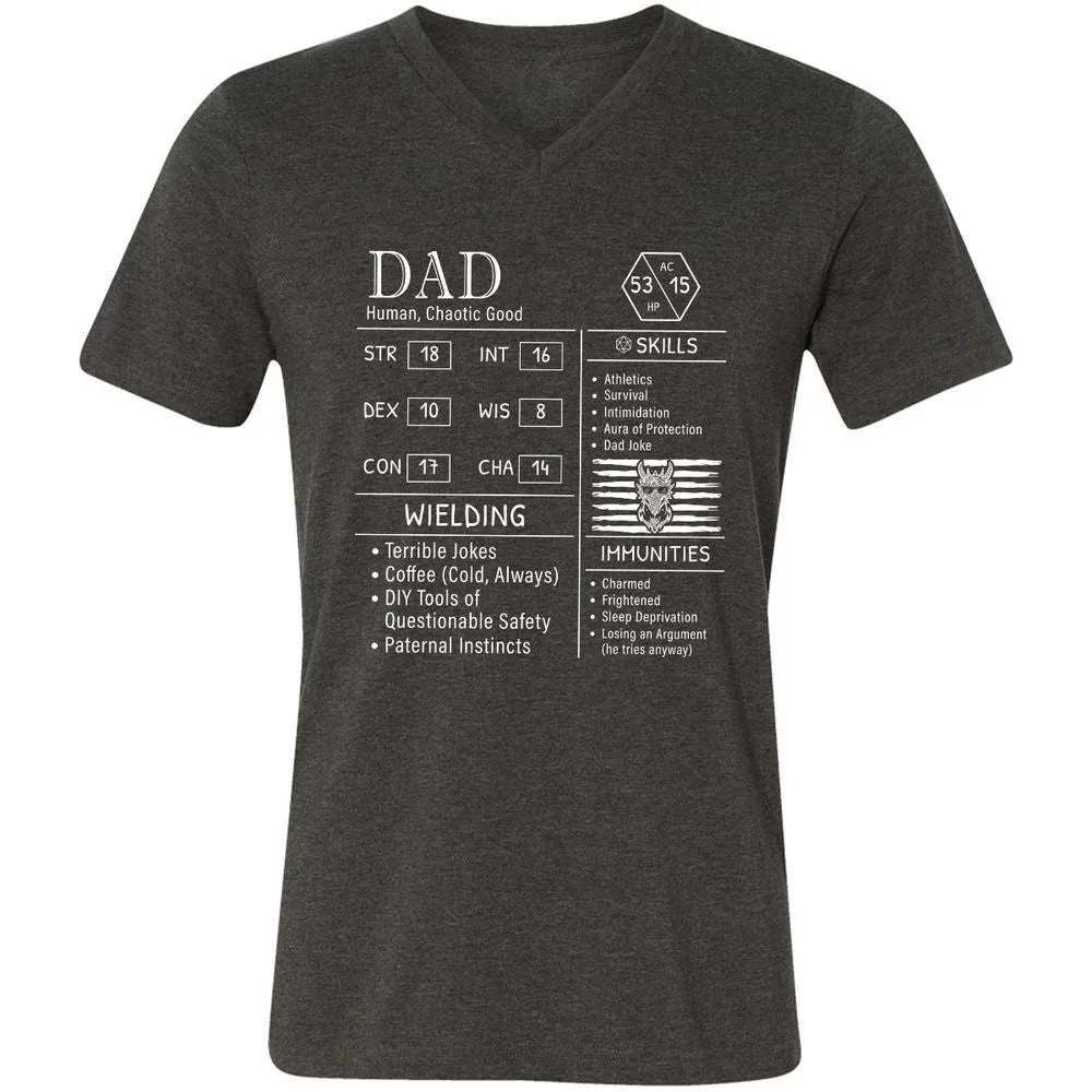 Dad Stats New - Dark Grey Heather - 8