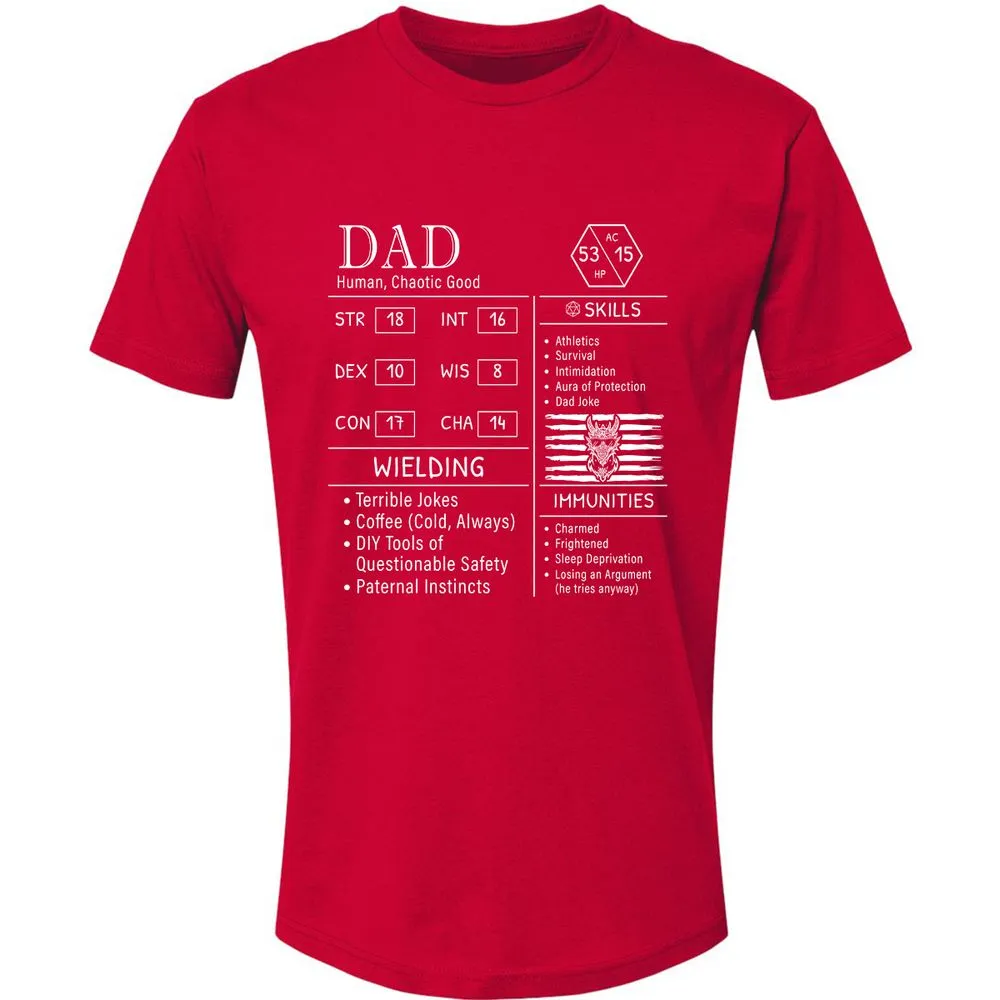 Dad Stats New - Red - 6