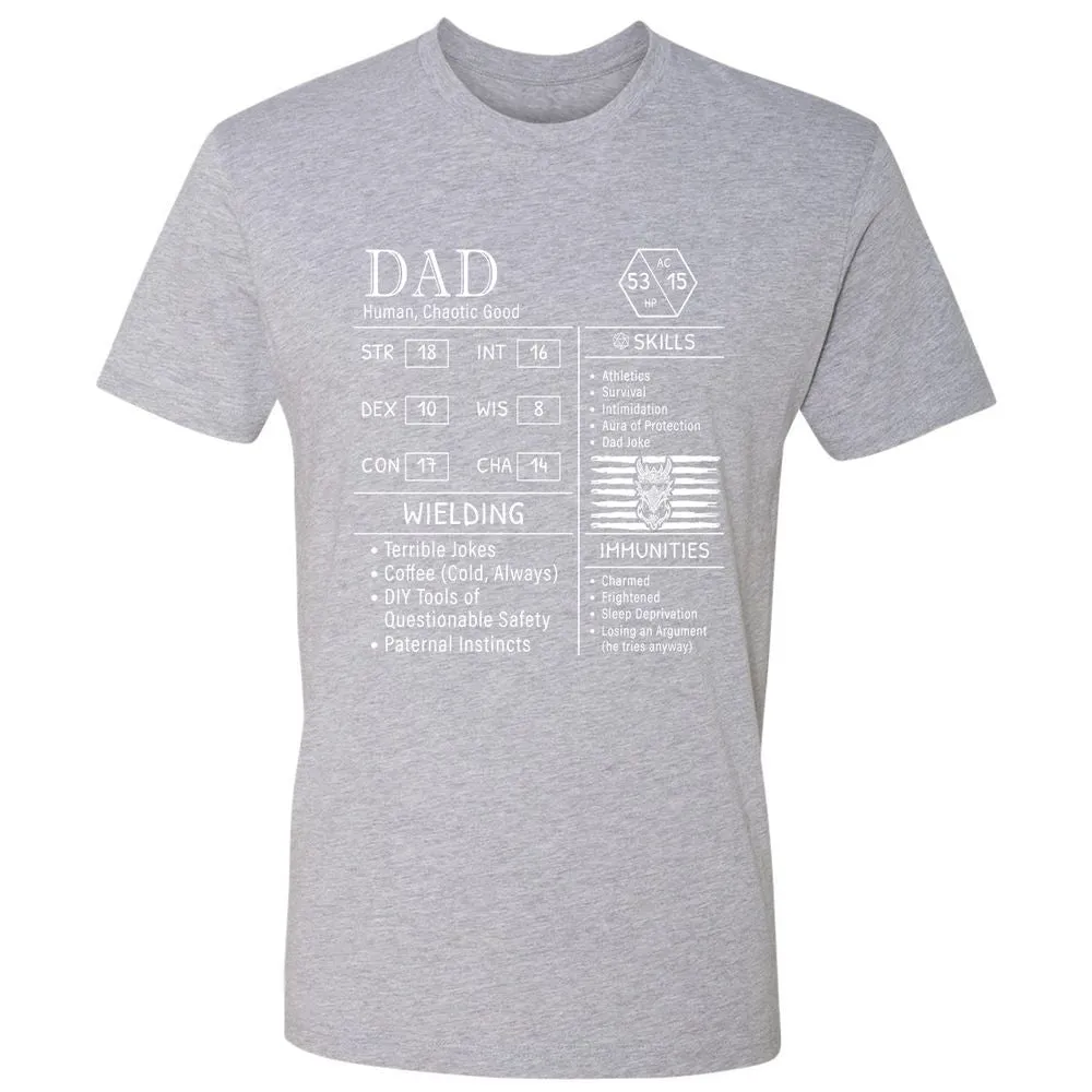 Dad Stats New - Heather Grey - 9