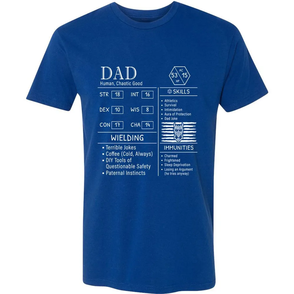 Dad Stats New - Royal - 10