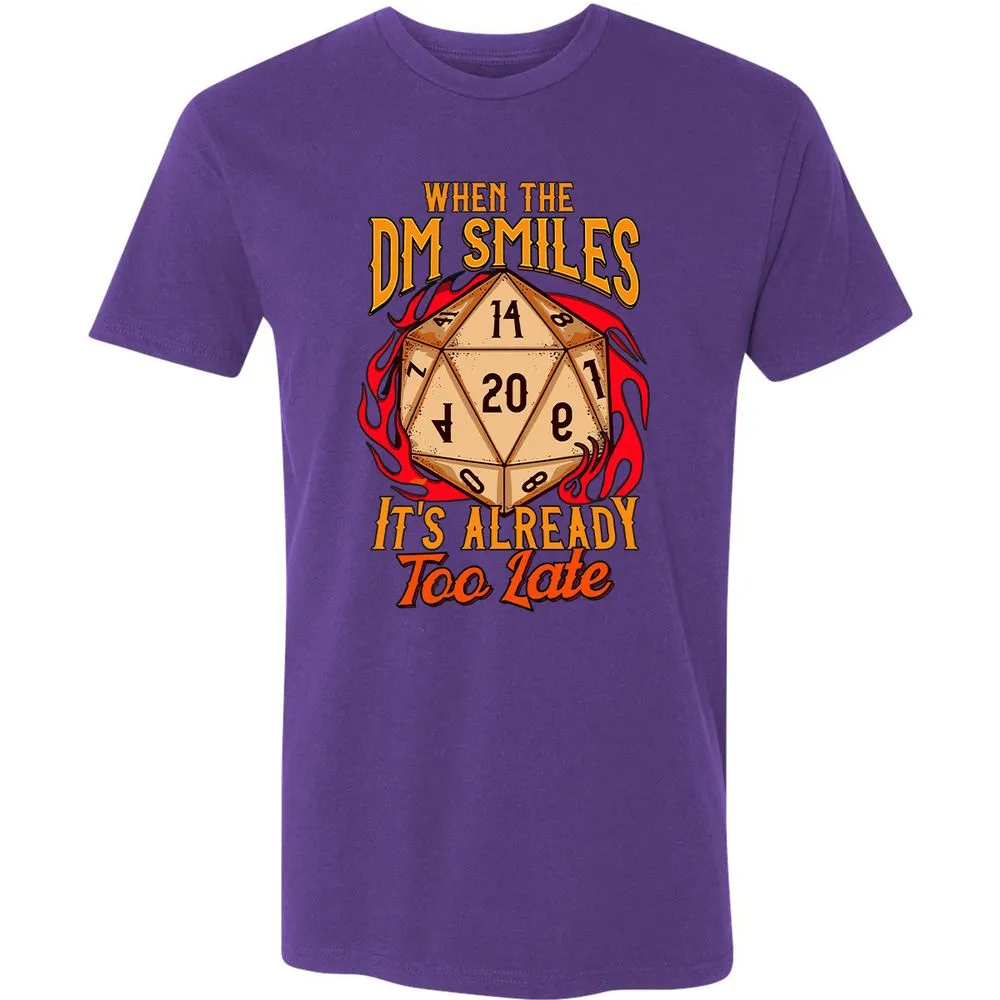 When the DM Smiles It's Already Too Late Premium Unisex T-Shirt - Purple Rush - 7