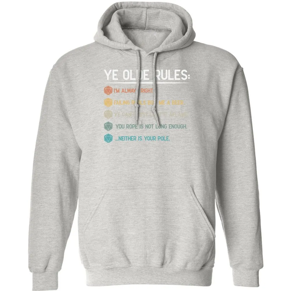 Dungeon Master Rules – Ye Olde RPG Classic Unisex Hoodie - Ash - 8