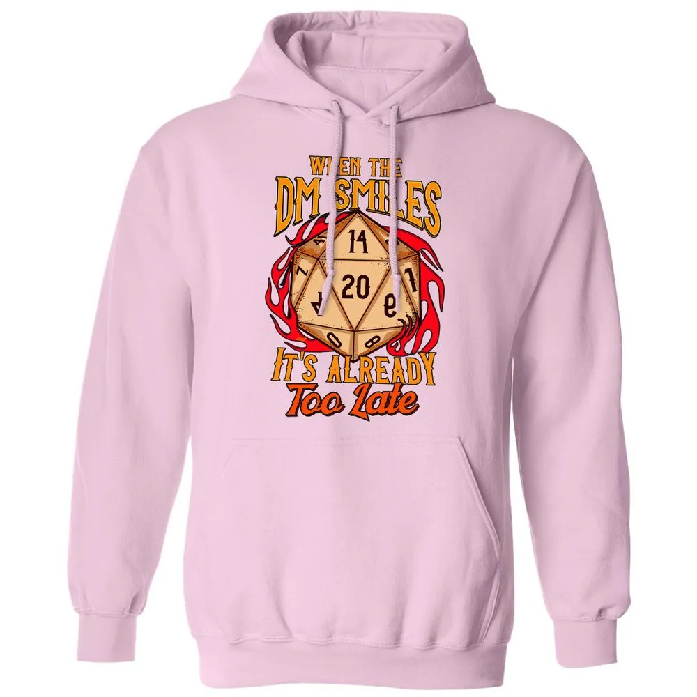 When the DM Smiles It's Already Too Late Classic Unisex Hoodie - Light Pink - 3