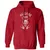 Hellfire Club Classic Unisex Hoodie - Red - 5