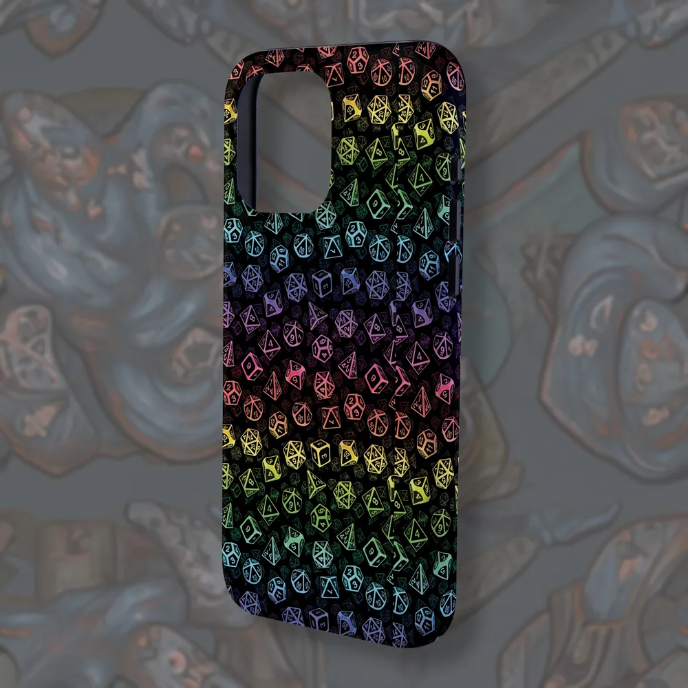 Rainbow Dice Phone Case - 3