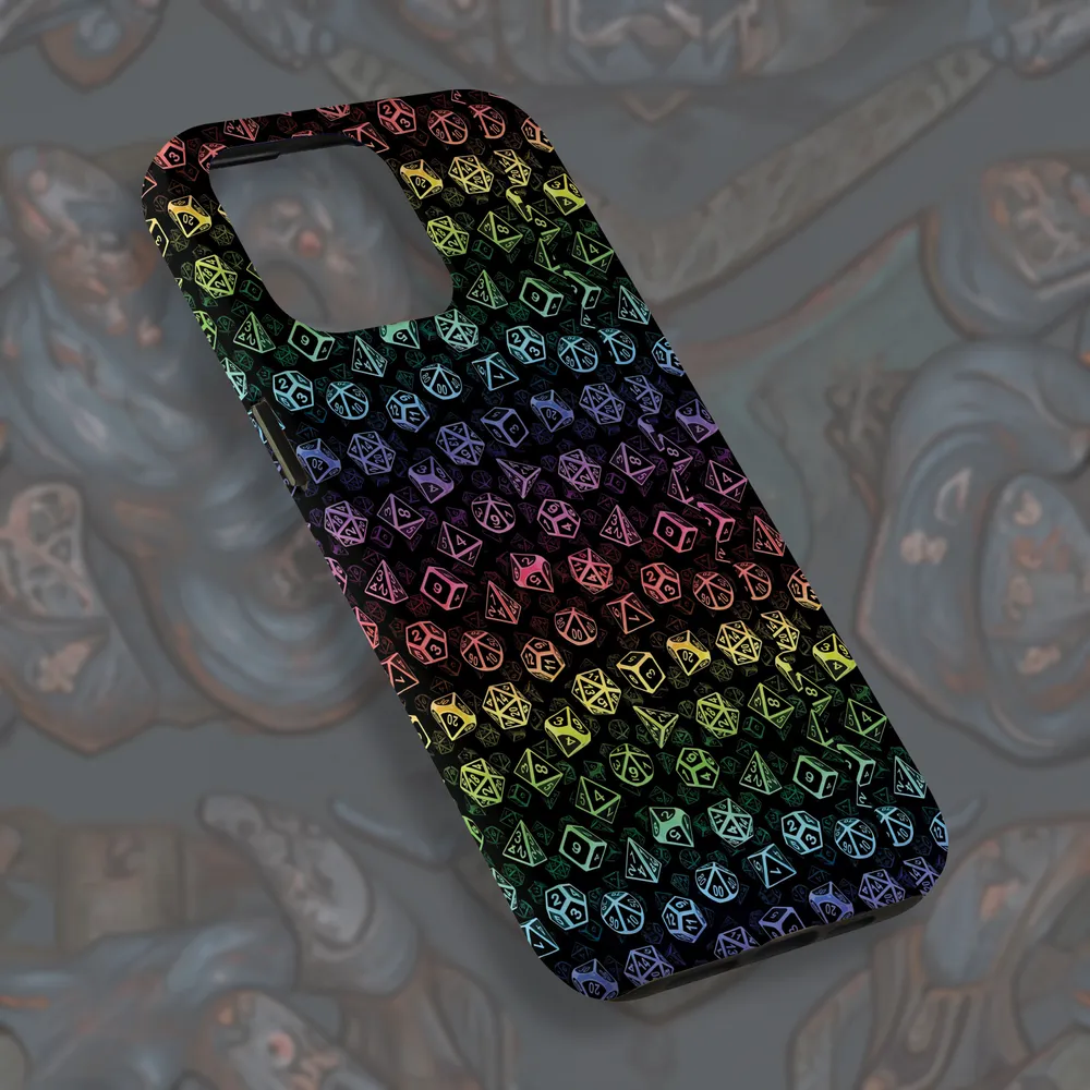 Rainbow Dice Phone Case - 2