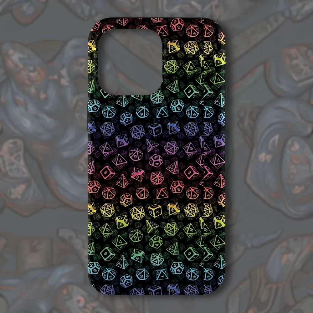 Rainbow Dice Phone Case - 1