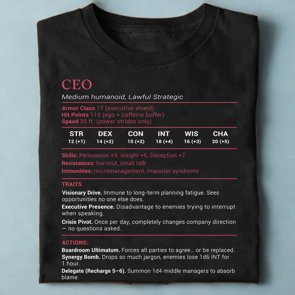 CEO Stats Classic Unisex T-Shirt - 1