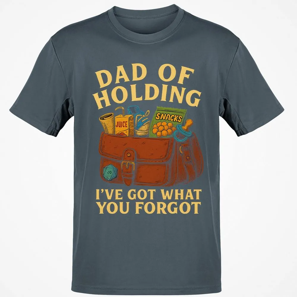 Dad Of Holding Classic Unisex T-Shirt - Charcoal - 3