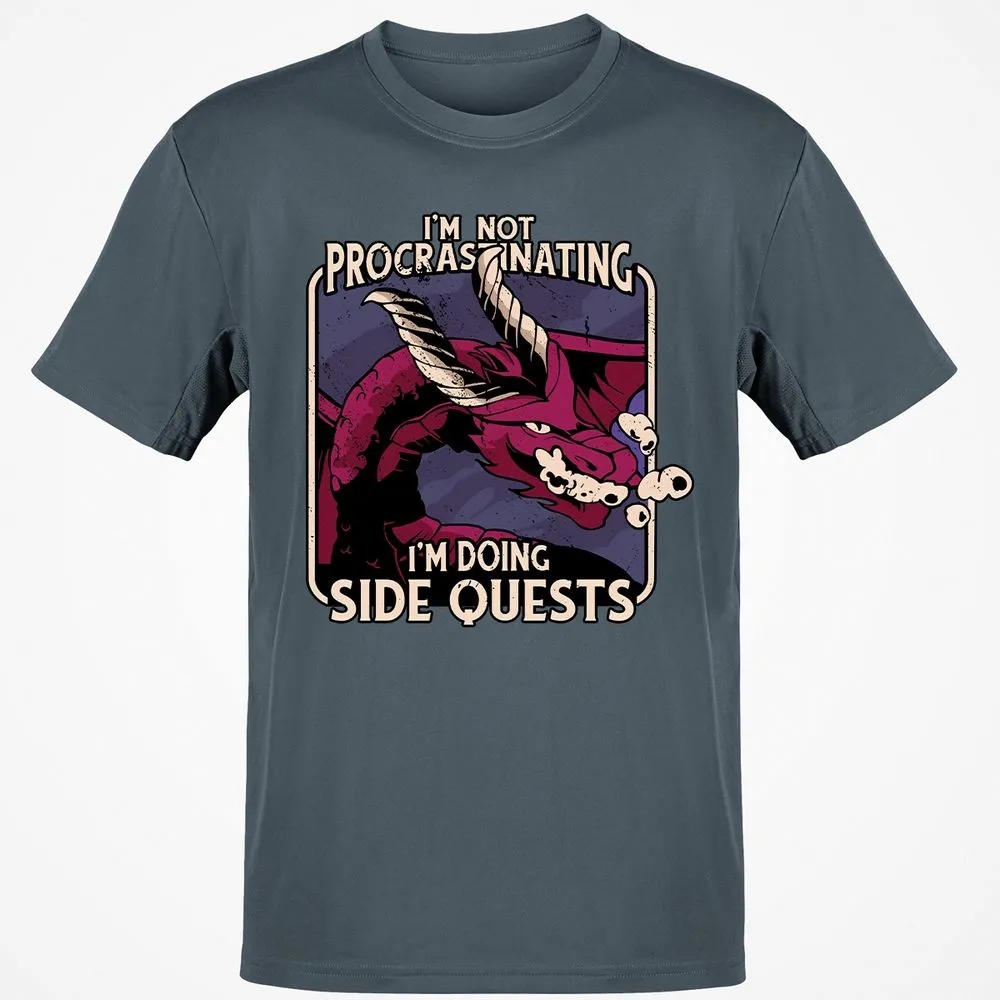 Doing Side Quests Classic Unisex T-Shirt - Charcoal - 3