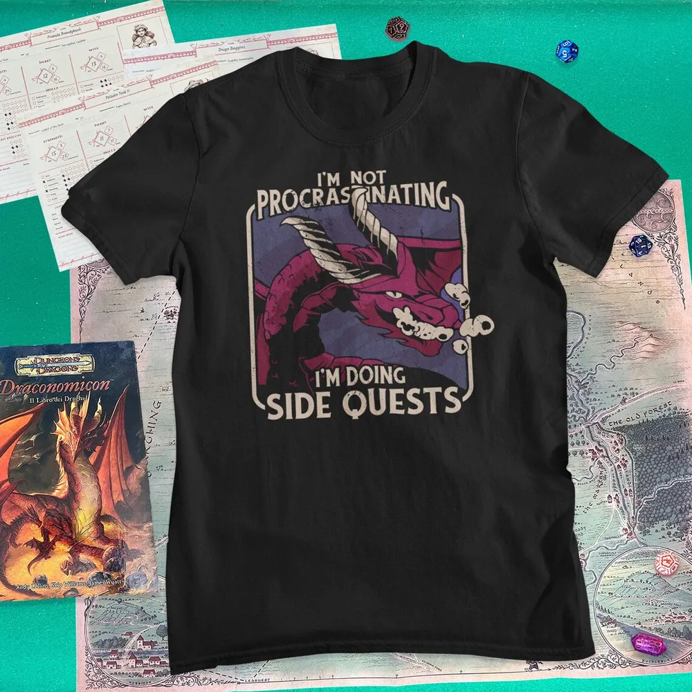 Doing Side Quests Classic Unisex T-Shirt - 1