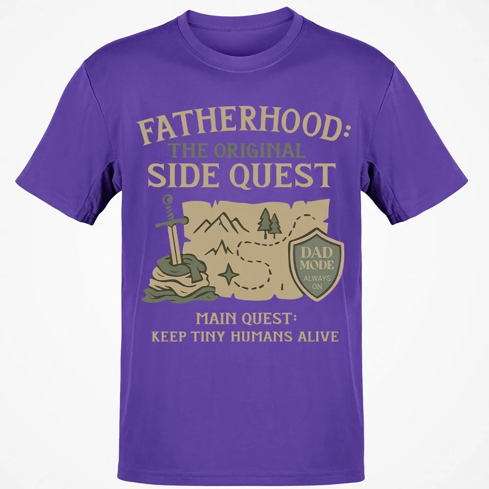 Fatherhood The Original Side Quest Classic Unisex T-Shirt - Purple - 9