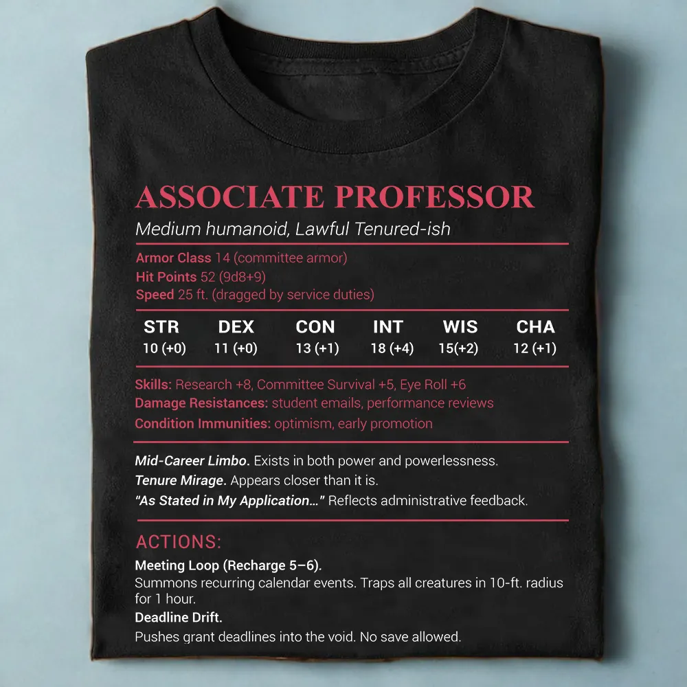 Associate Professor Stats Classic Unisex T-Shirt - 1