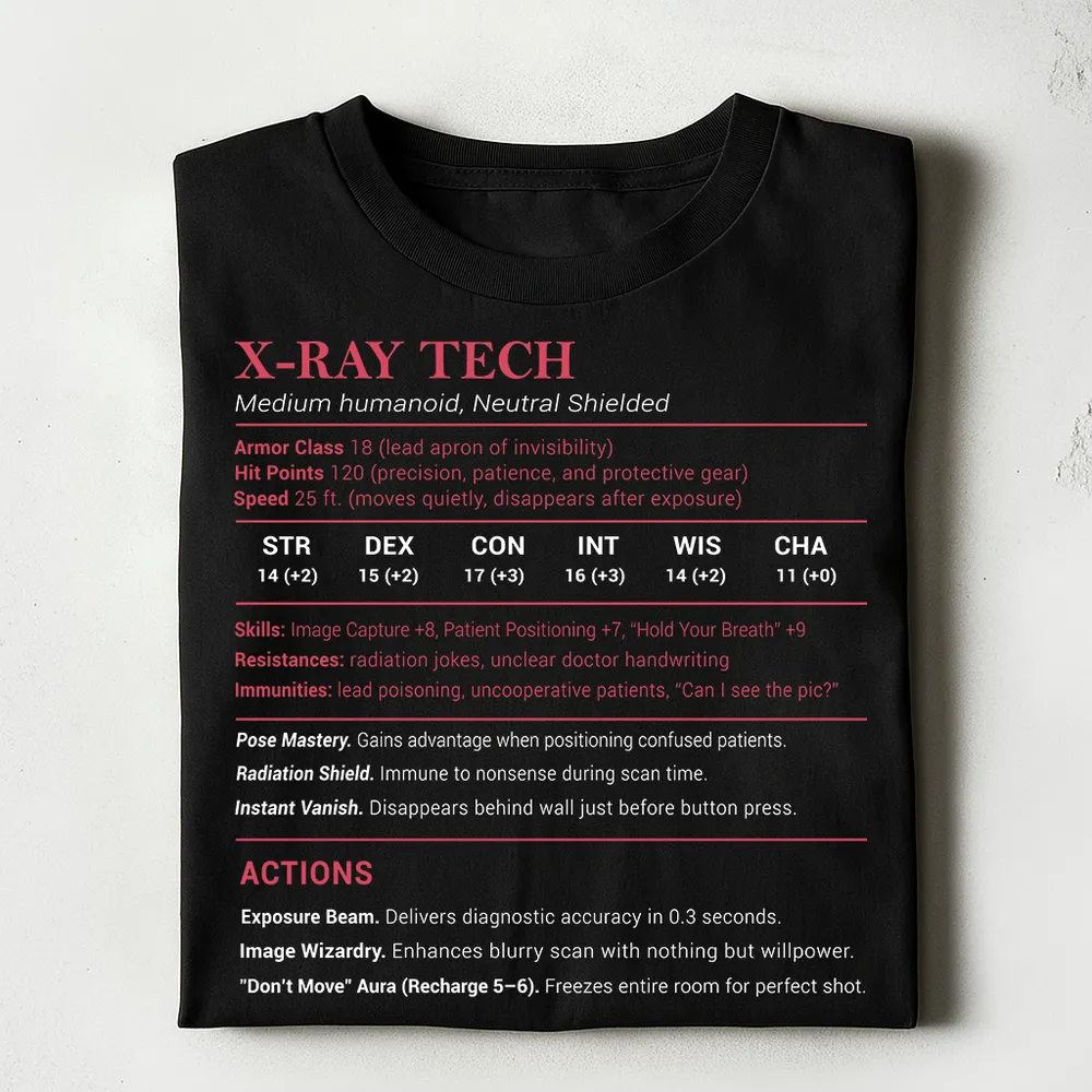 X-ray Tech Stats Classic Unisex T-Shirt - 1