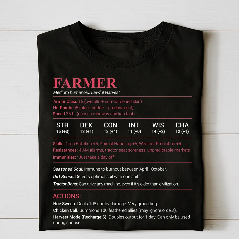 Farmer Stats Classic Unisex T-Shirt - 1