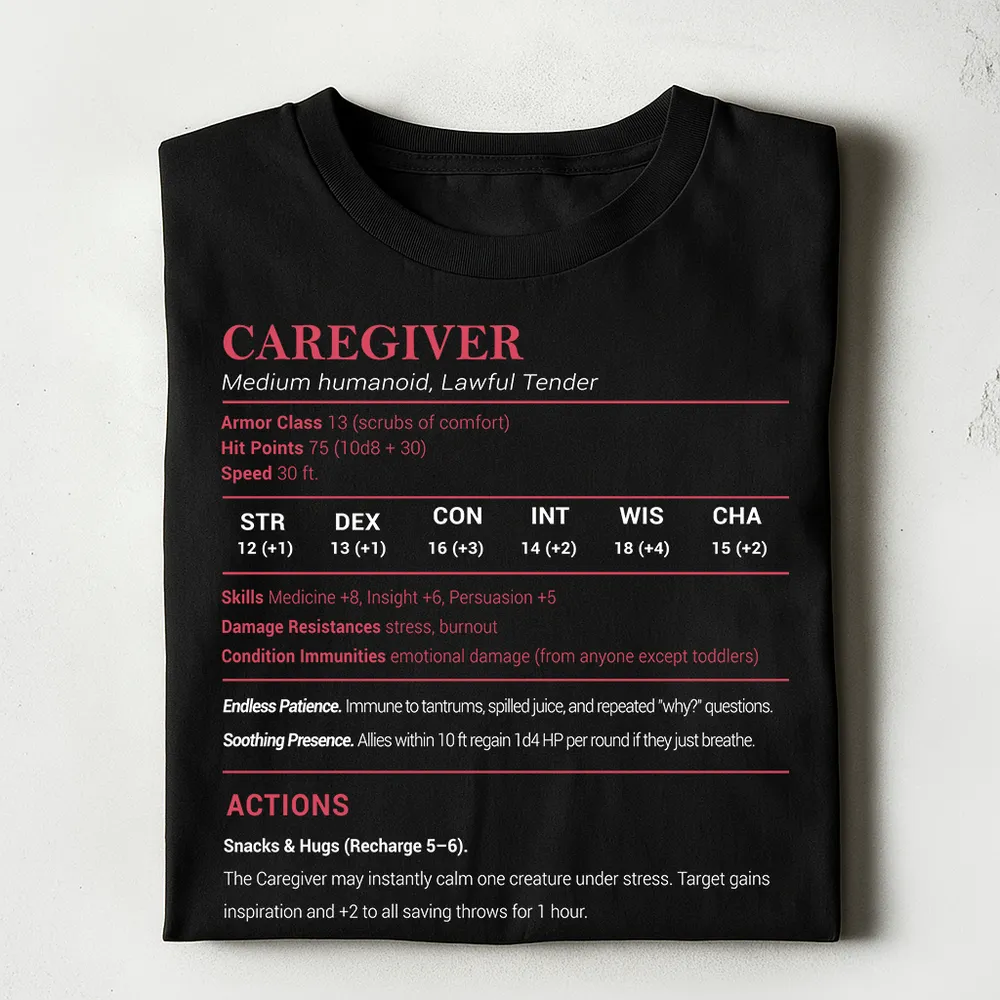 Caregiver Stats Classic Unisex T-Shirt - 1