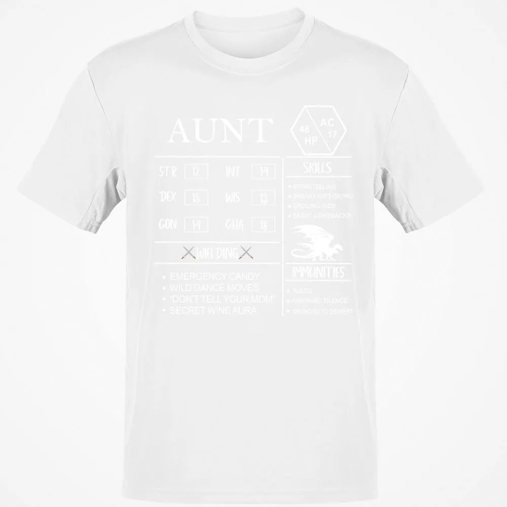 Aunt Stats Classic Unisex T-Shirt - White - 12
