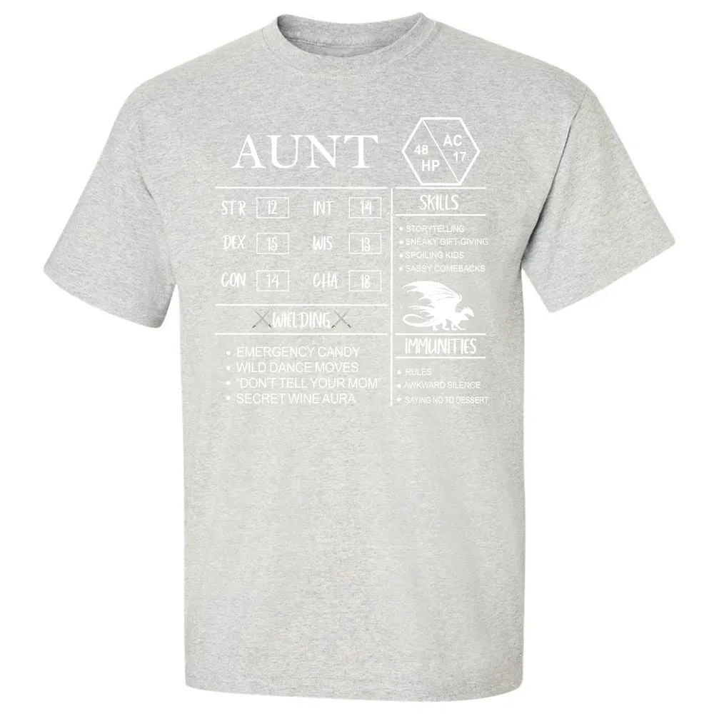 Aunt Stats Classic Unisex T-Shirt - Ash - 2