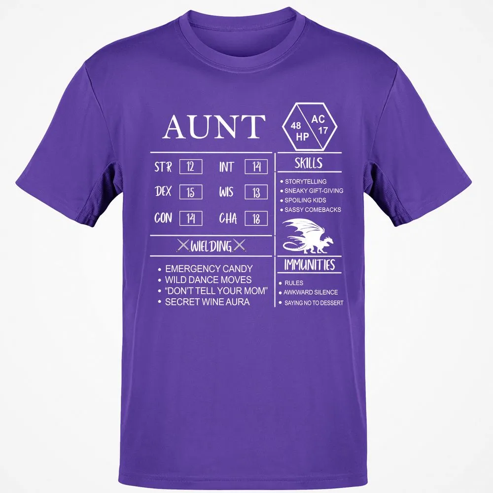 Aunt Stats Classic Unisex T-Shirt - Purple - 9