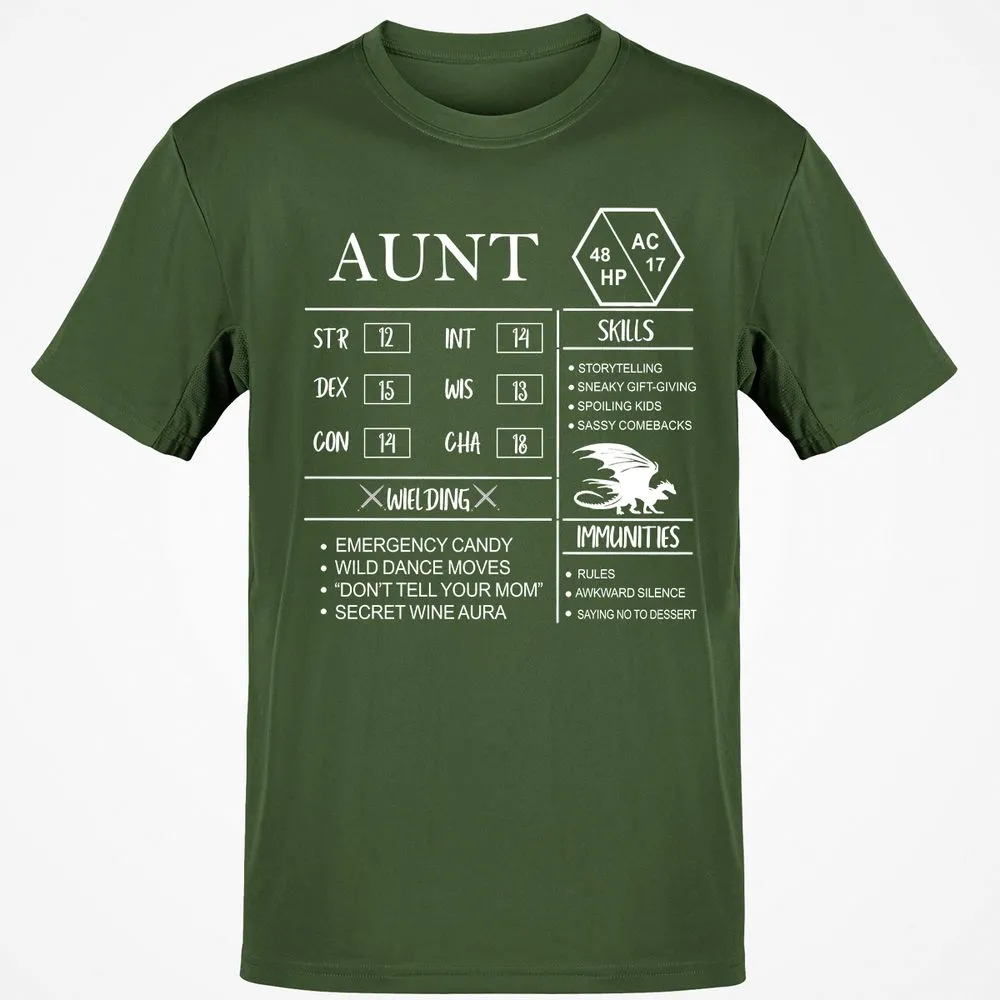 Aunt Stats Classic Unisex T-Shirt - Military Green - 6