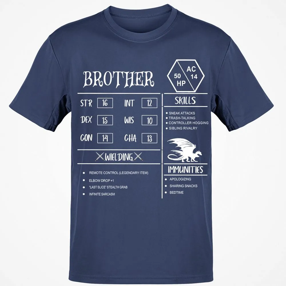Brother Stats Classic Unisex T-Shirt - Navy - 7