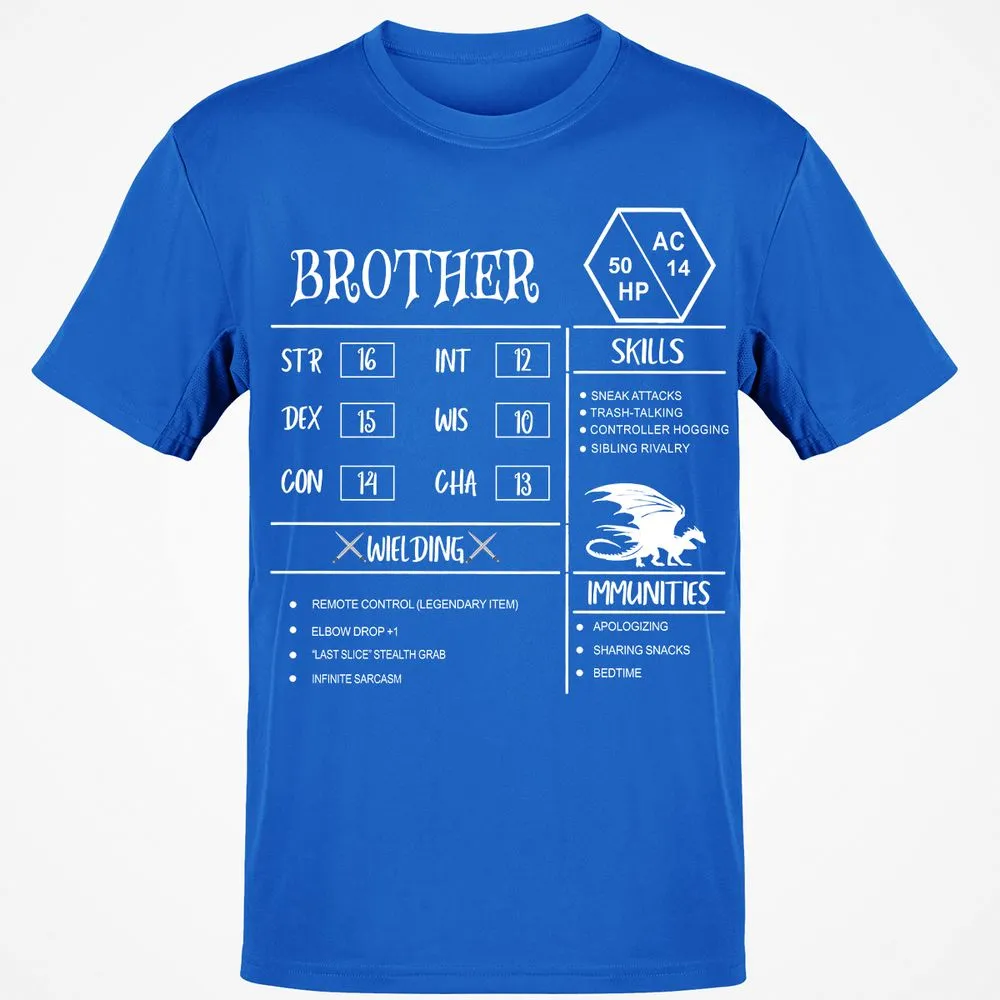 Brother Stats Classic Unisex T-Shirt - Royal - 11
