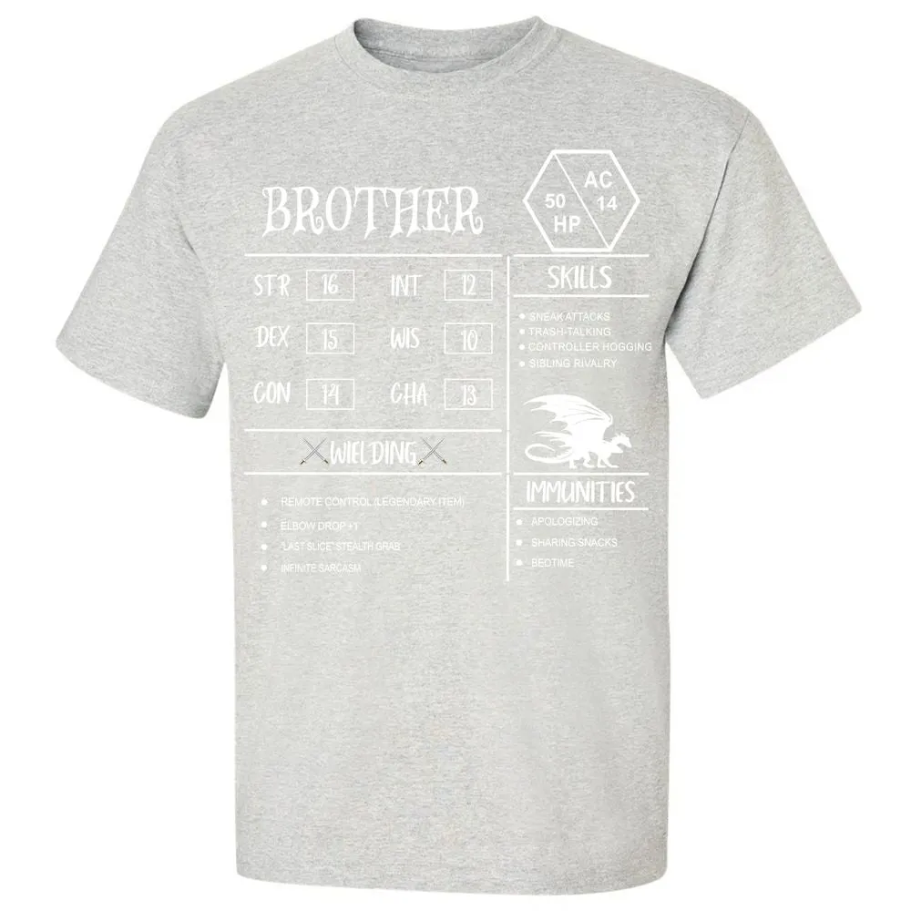 Brother Stats Classic Unisex T-Shirt - Ash - 2
