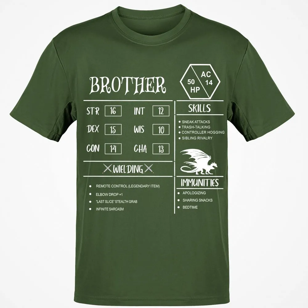 Brother Stats Classic Unisex T-Shirt - Military Green - 6