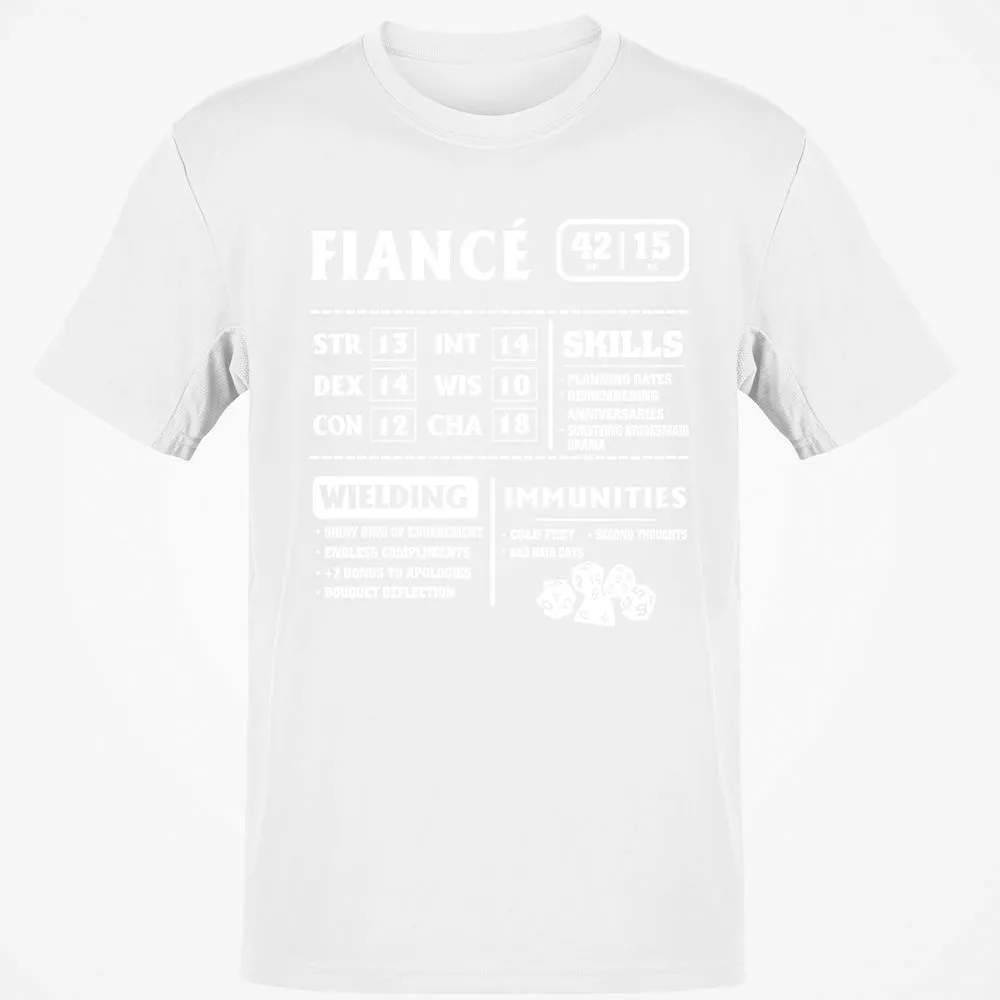 Fiance Stats Classic Unisex T-Shirt - White - 12