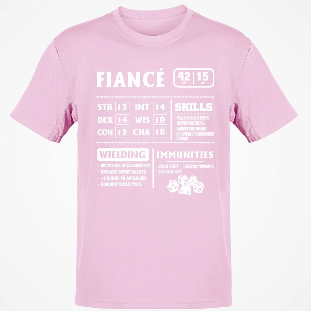 Fiance Stats Classic Unisex T-Shirt - Light Pink - 5