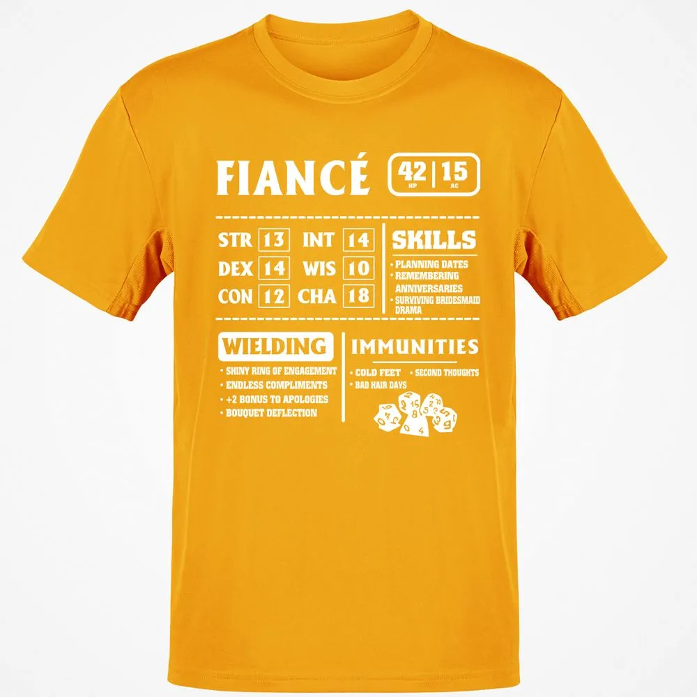 Fiance Stats Classic Unisex T-Shirt - Gold - 4