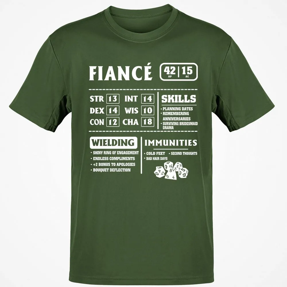 Fiance Stats Classic Unisex T-Shirt - Military Green - 6