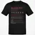 Military Wife Stats Classic Unisex T-Shirt - Black - 1