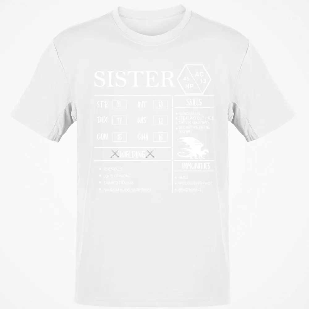 Sister Stats Classic Unisex T-Shirt - White - 12