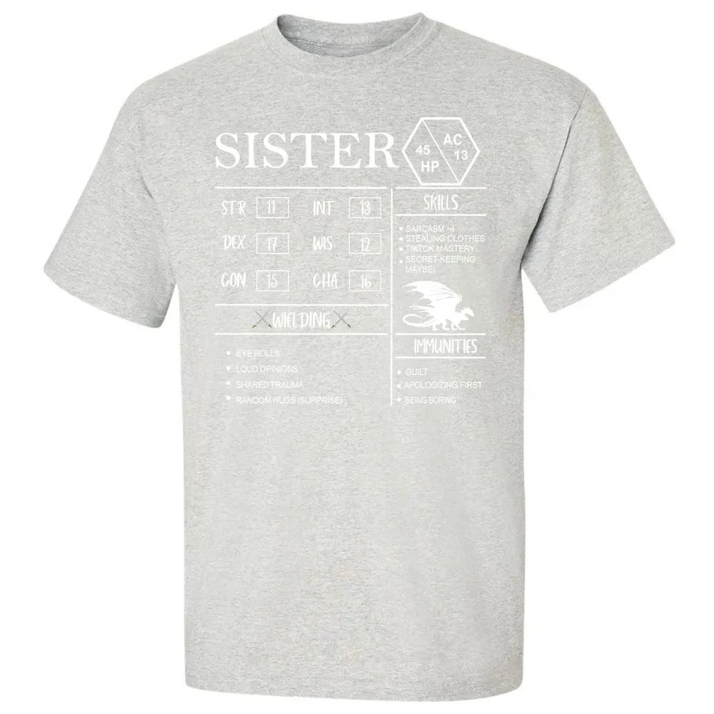 Sister Stats Classic Unisex T-Shirt - Ash - 2