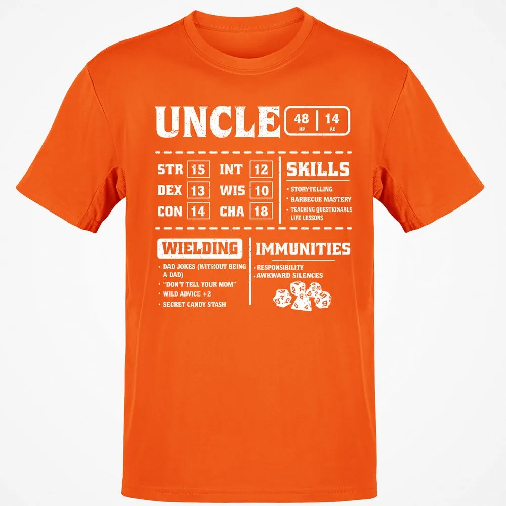 Uncle Stats Classic Unisex T-Shirt - Orange - 8
