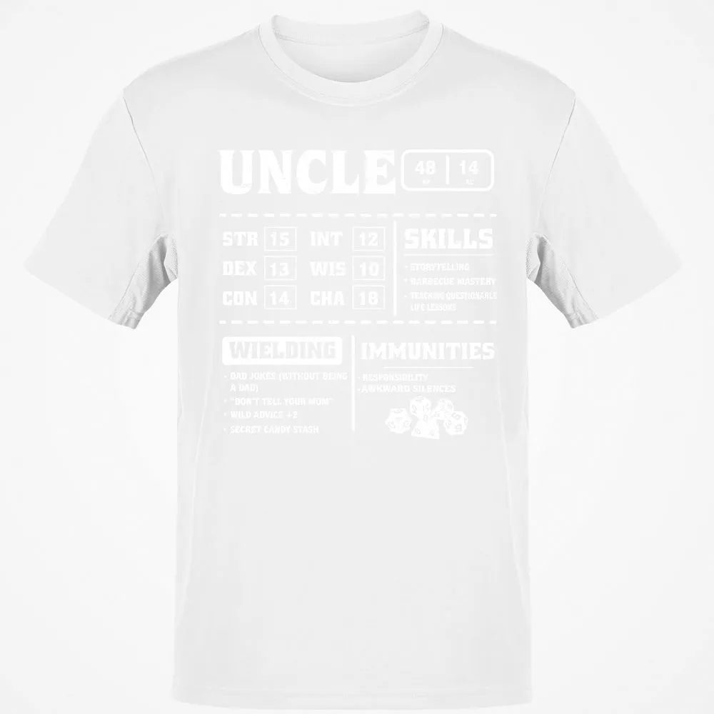 Uncle Stats Classic Unisex T-Shirt - White - 12