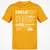 Uncle Stats Classic Unisex T-Shirt - Gold - 4
