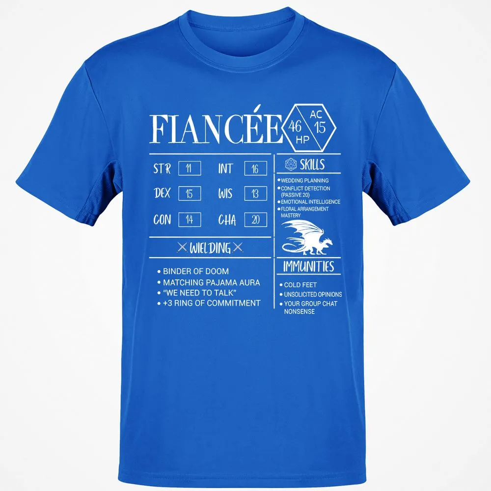 Fiancee Stats Classic Unisex T-Shirt - Royal - 11